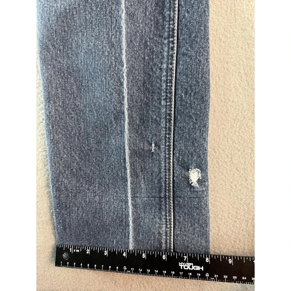 Ariat Rebar M4 Relaxed Boot Jeans Mens 30x33 Med Wash Blue Distressed Denim